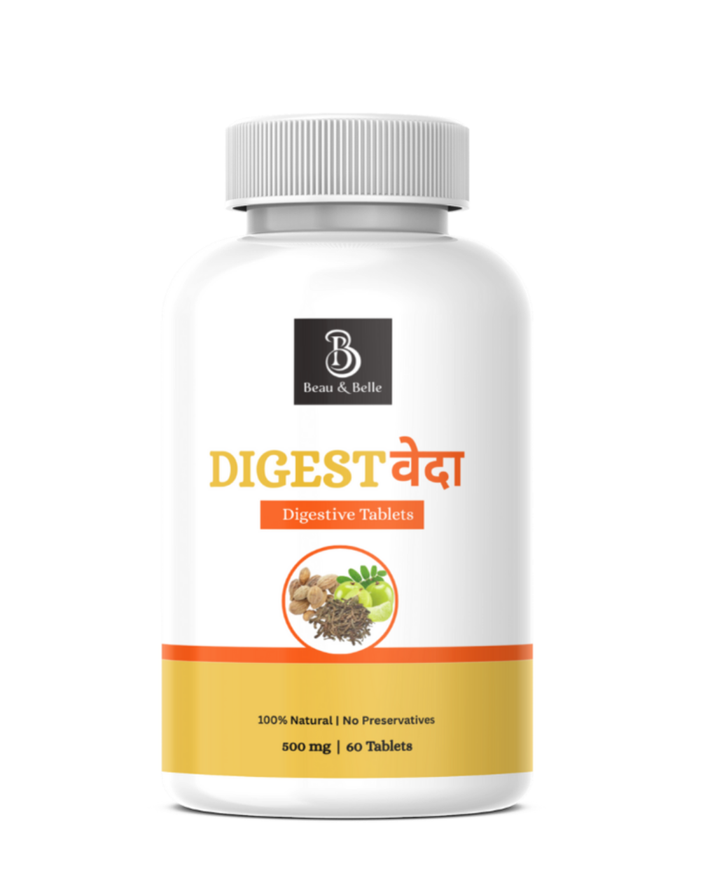 Beau & Belle DigestVeda Capsules-500mg-Pack Of 60 Capsules